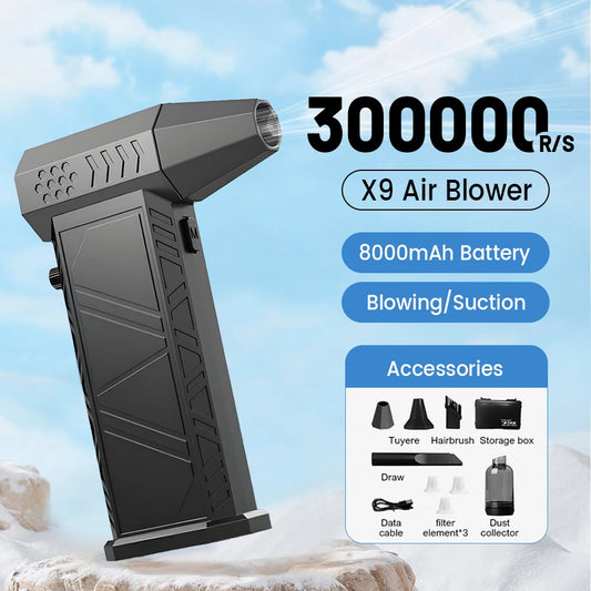 X9 Turbo Jet Blower 300,000RPM - Professional Air Duster for Electronics