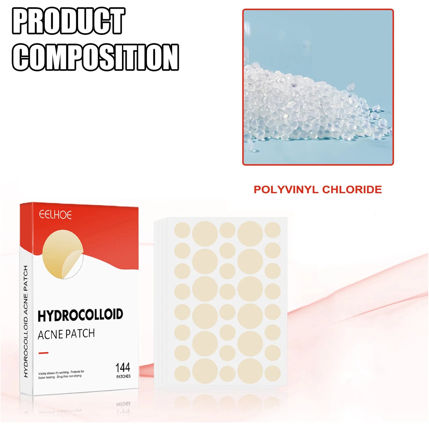 Hydrocolloid Acne Patches - Invisible Pimple Repair Patches