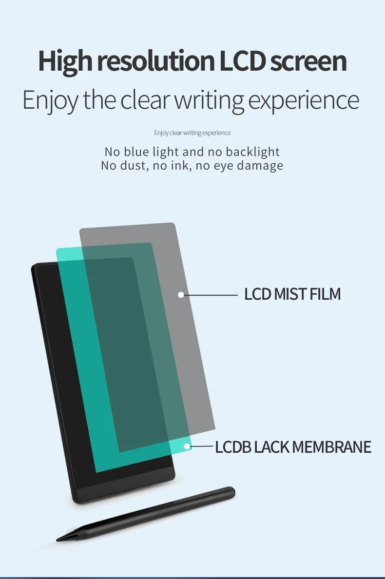 LCD Writing Tablet 6.5 Inch - Digital Drawing Board for Kids & Adults